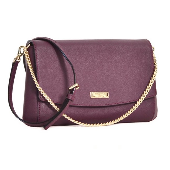 🌀 kate spade Greer Laurel Way Deep Plum Crossbody Purse - Picture 1 of 9